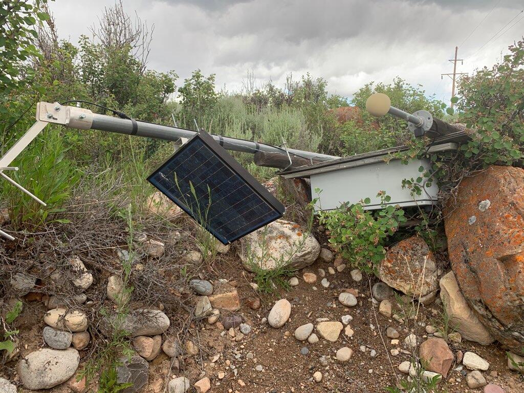 Toppled Streamgage