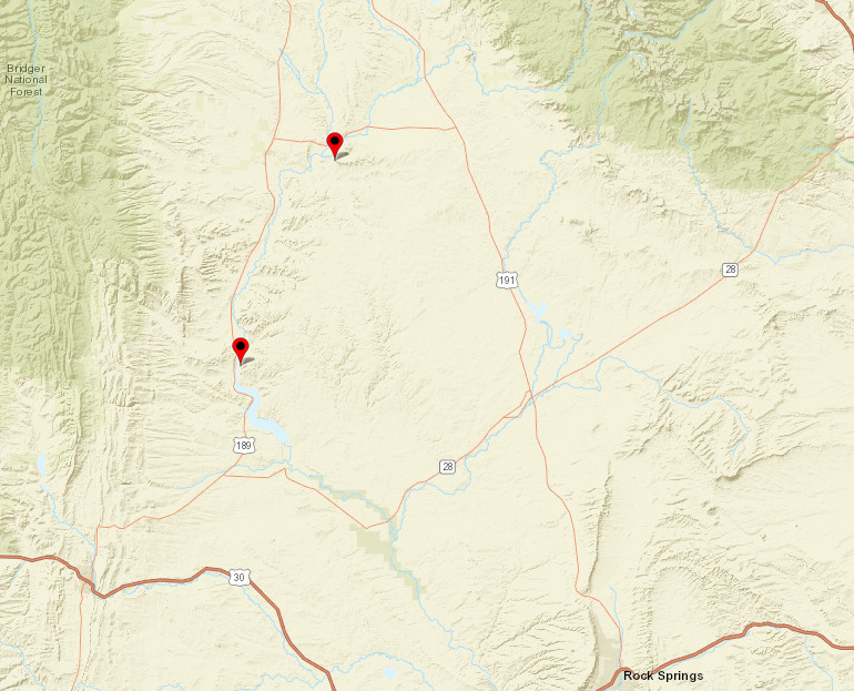 Continuous groundwater data sites in the WLCI area