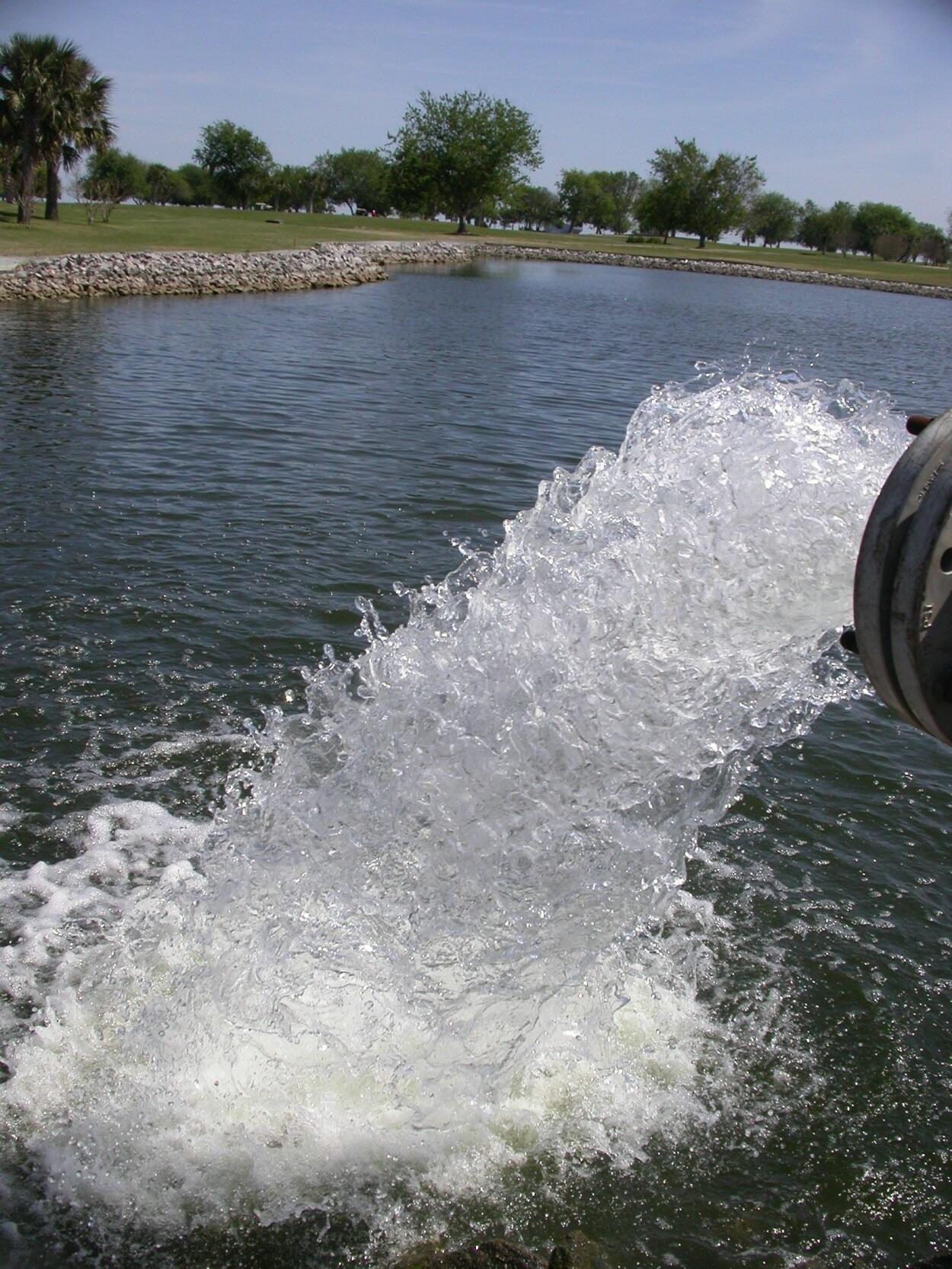 Image of groundwater discharging from well CHN-849