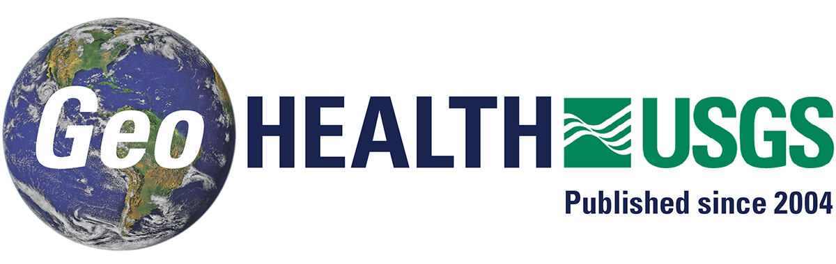 USGS GeoHEALTH logo with globe for carousell