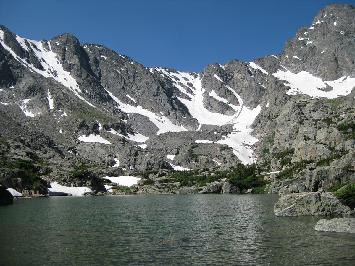 Glass Lake with Rock Glacier