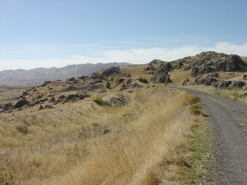 This is a photo of a view looking west along the Big Fill Walk.