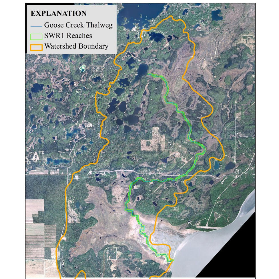Goose Creek Watershed map