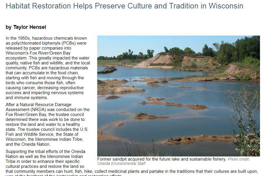 Habitat Restoration in Wisconsin