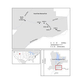 Kelly Warm Spring and Savage Ditch, Grand Teton National Park, Wyoming geolocation