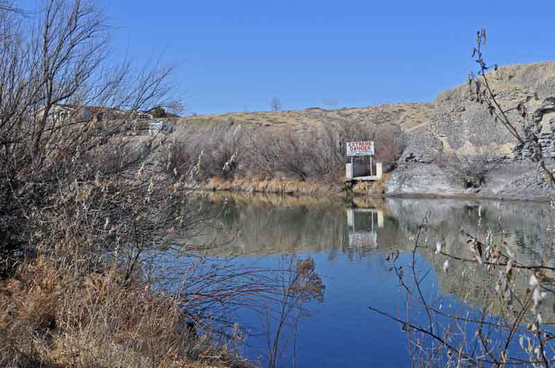 Gunnison River at the Hartland Dam near Delta, Colorado