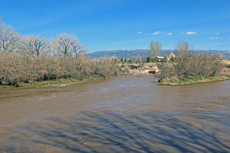 Gunnison River at the Hartland Dam near Delta