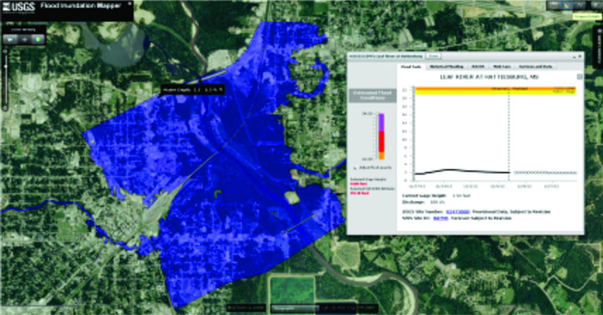 Hattiesburg Flood Inundation Map