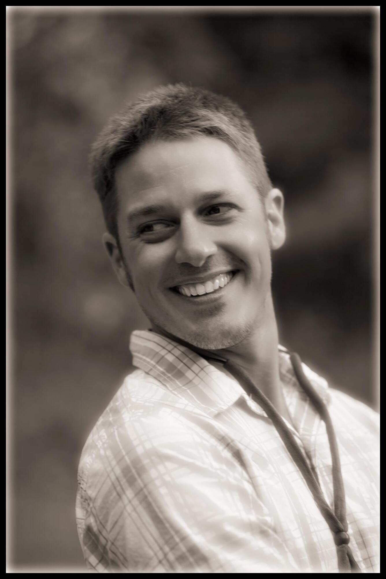 Photo of Hydrologist, Brett Hayhurst, looking.