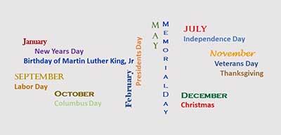Federal Holidays