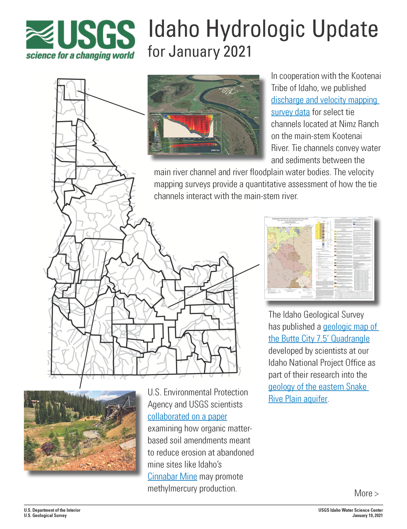Idaho Hydrologic Update, January 2021