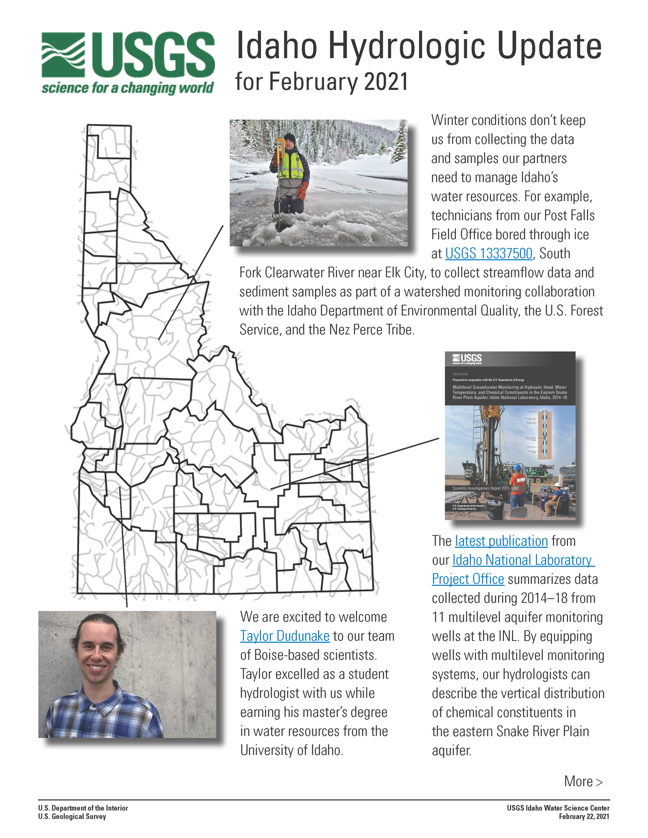 Idaho Hydrologic Update, February 2021