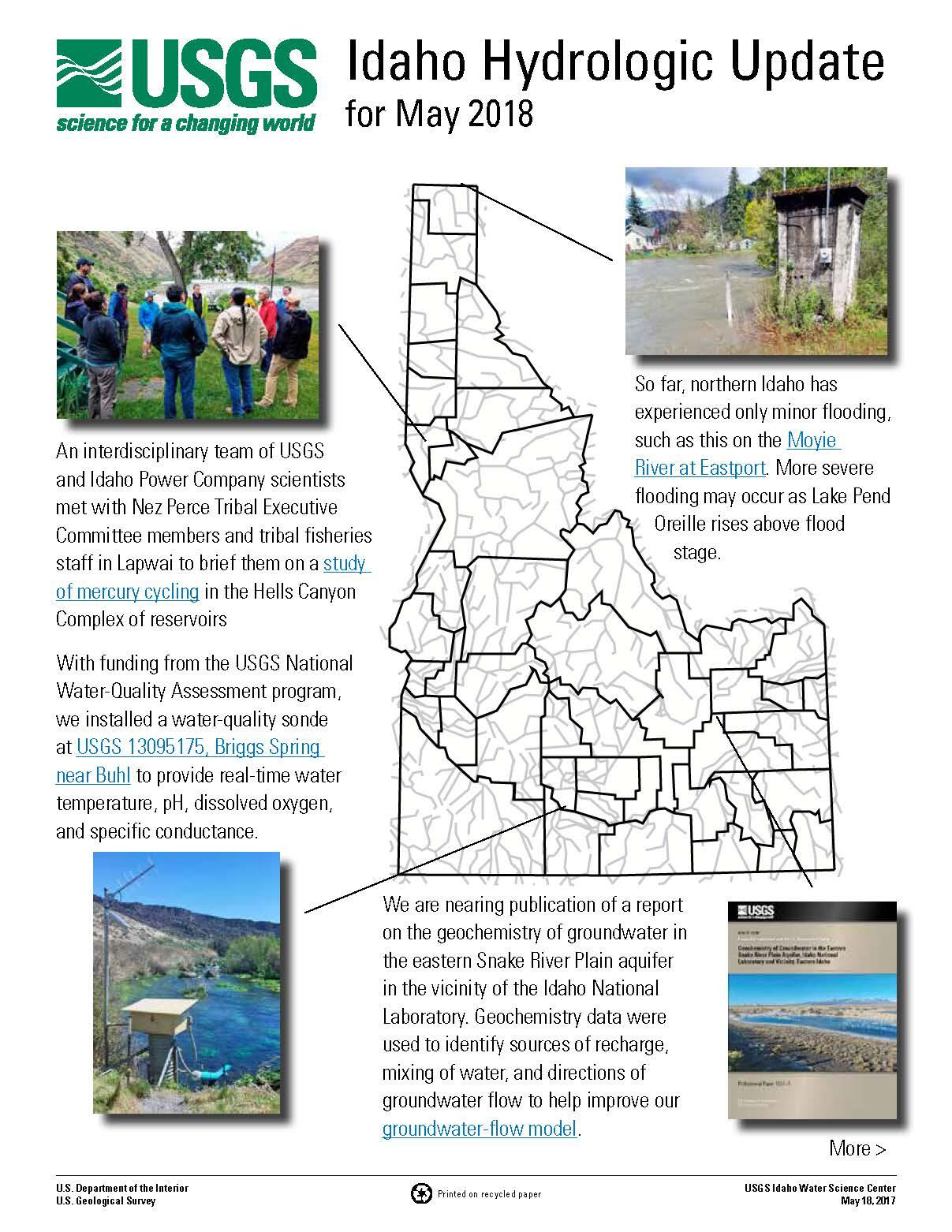 May 2018 Idaho Hydrologic Update