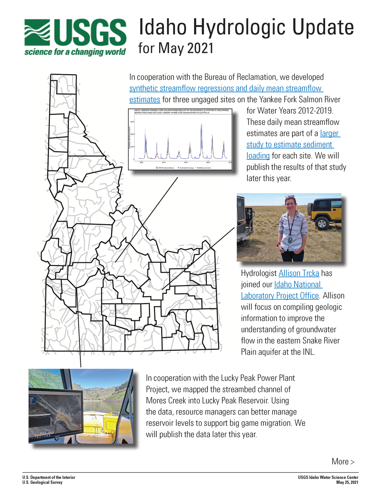Idaho Hydrologic Update, May 2021