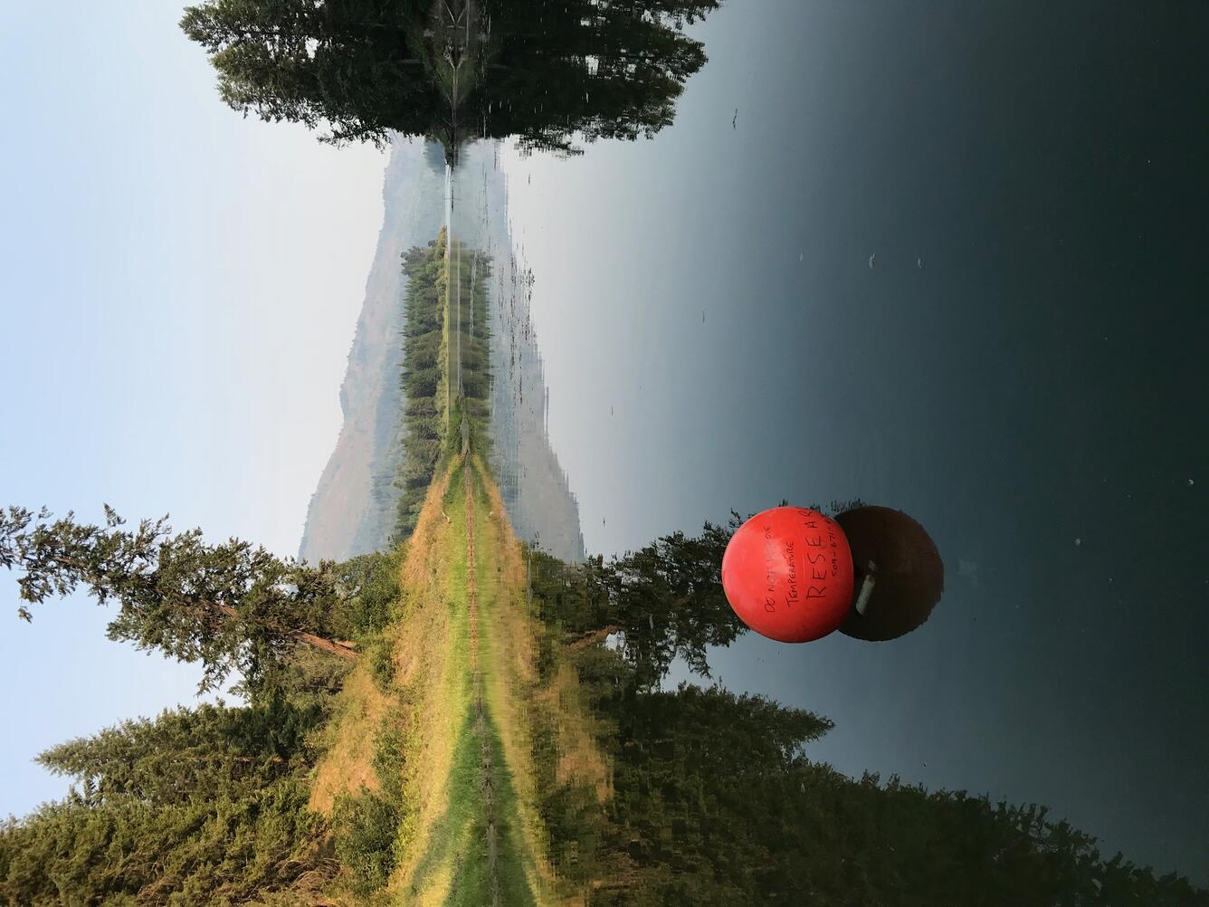 Research buoy on the Pend Oreille River