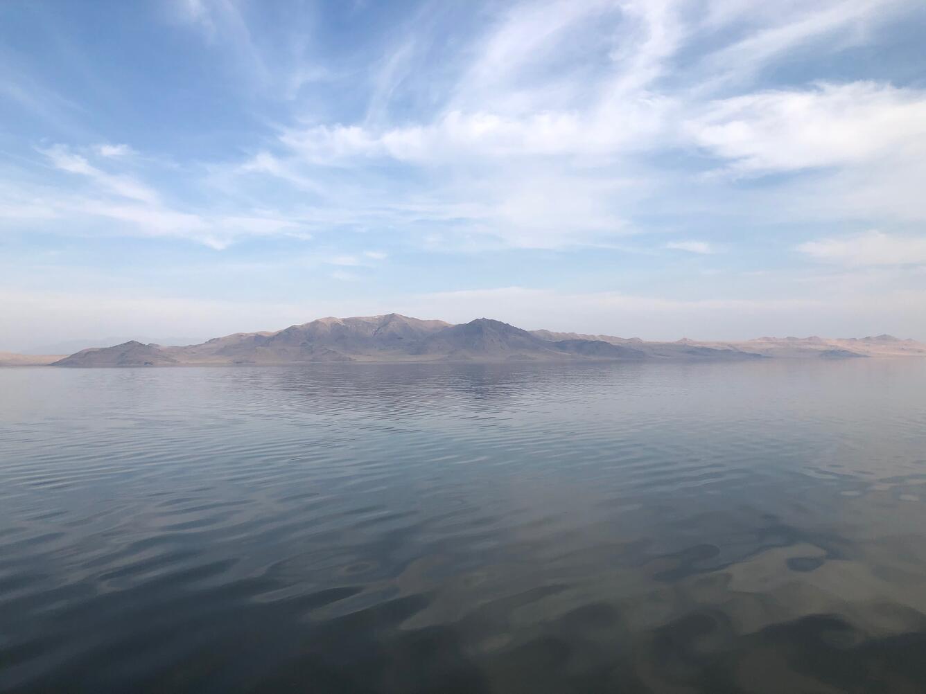 Looking north to Fremont Island