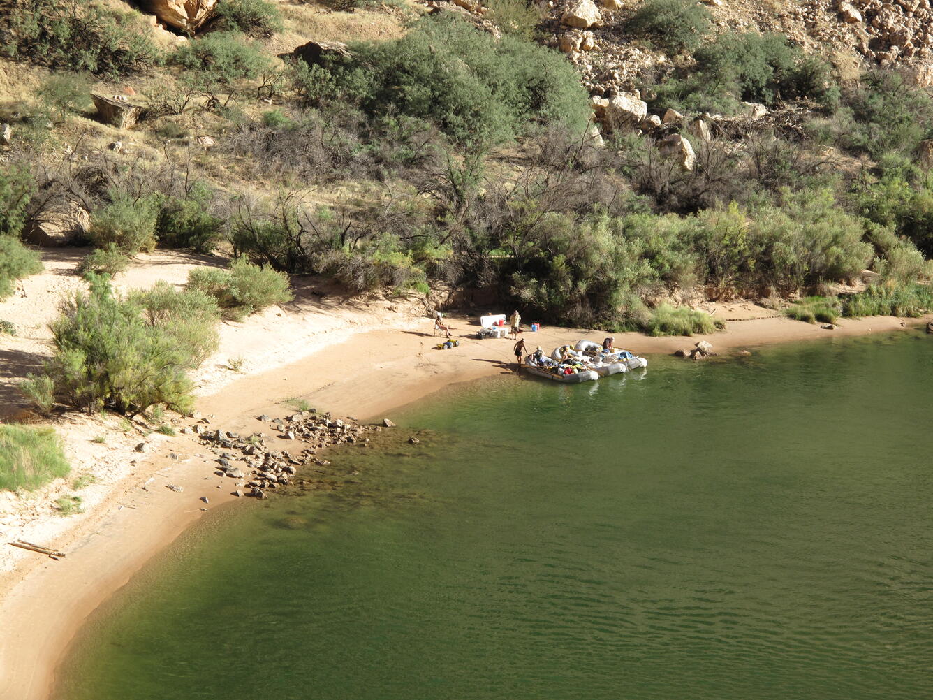 Eminence camp on Colorado River, River Mile 44.5