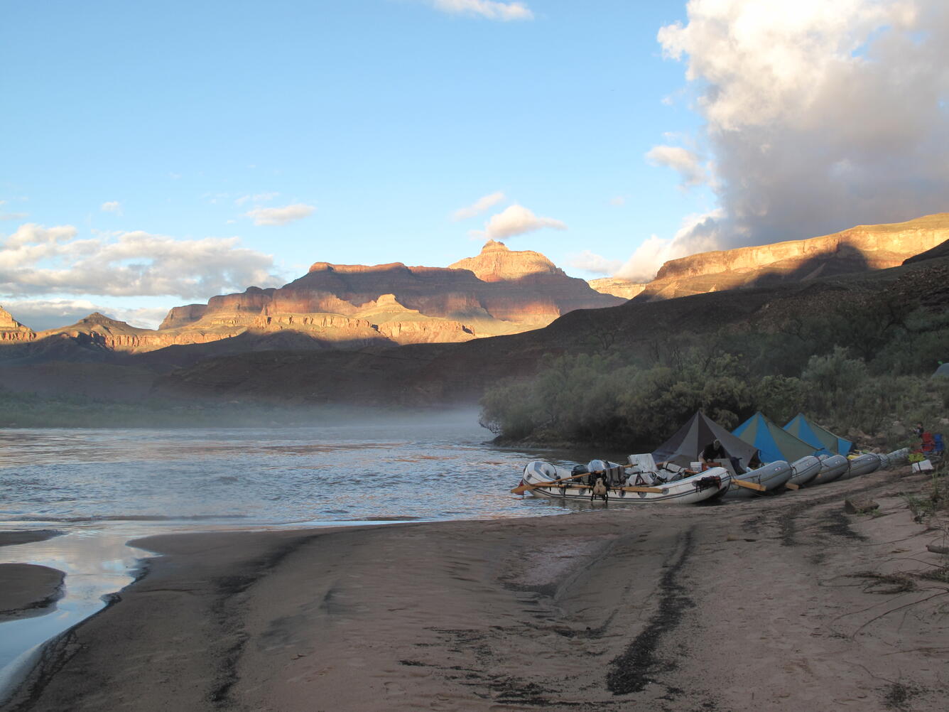 Basalt Camp on Colorado River, River Mile 70.0
