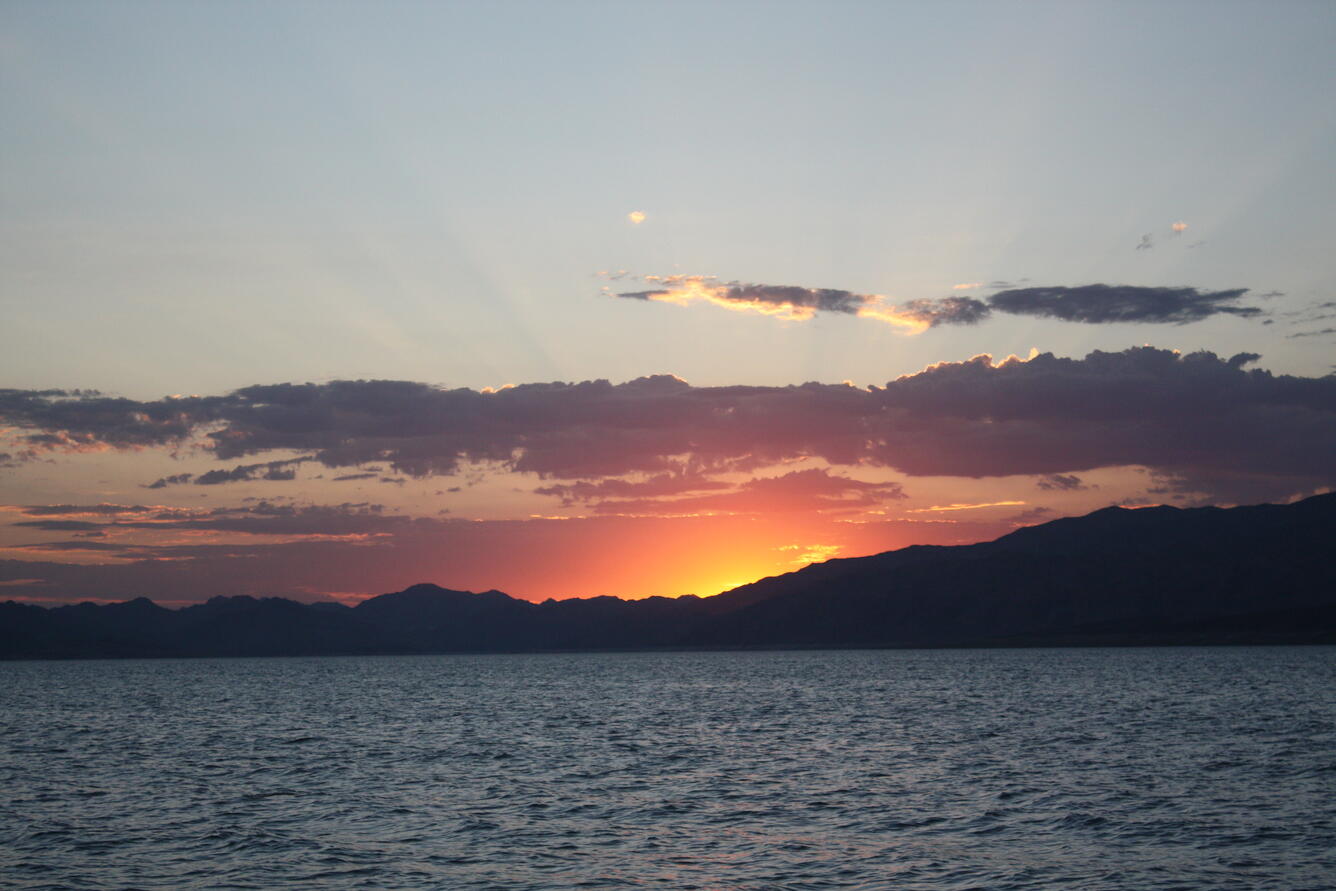 Sunrise over Lake Mead, Nevada