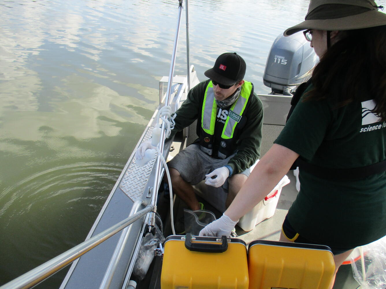 Cyanobacteria lake sampling