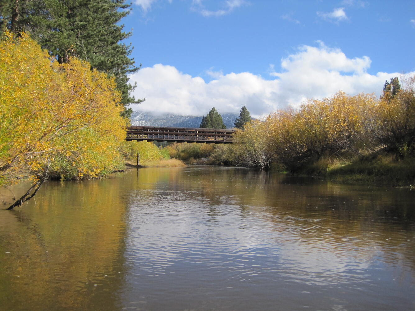 Upper Truckee River at South Lake Tahoe, CA