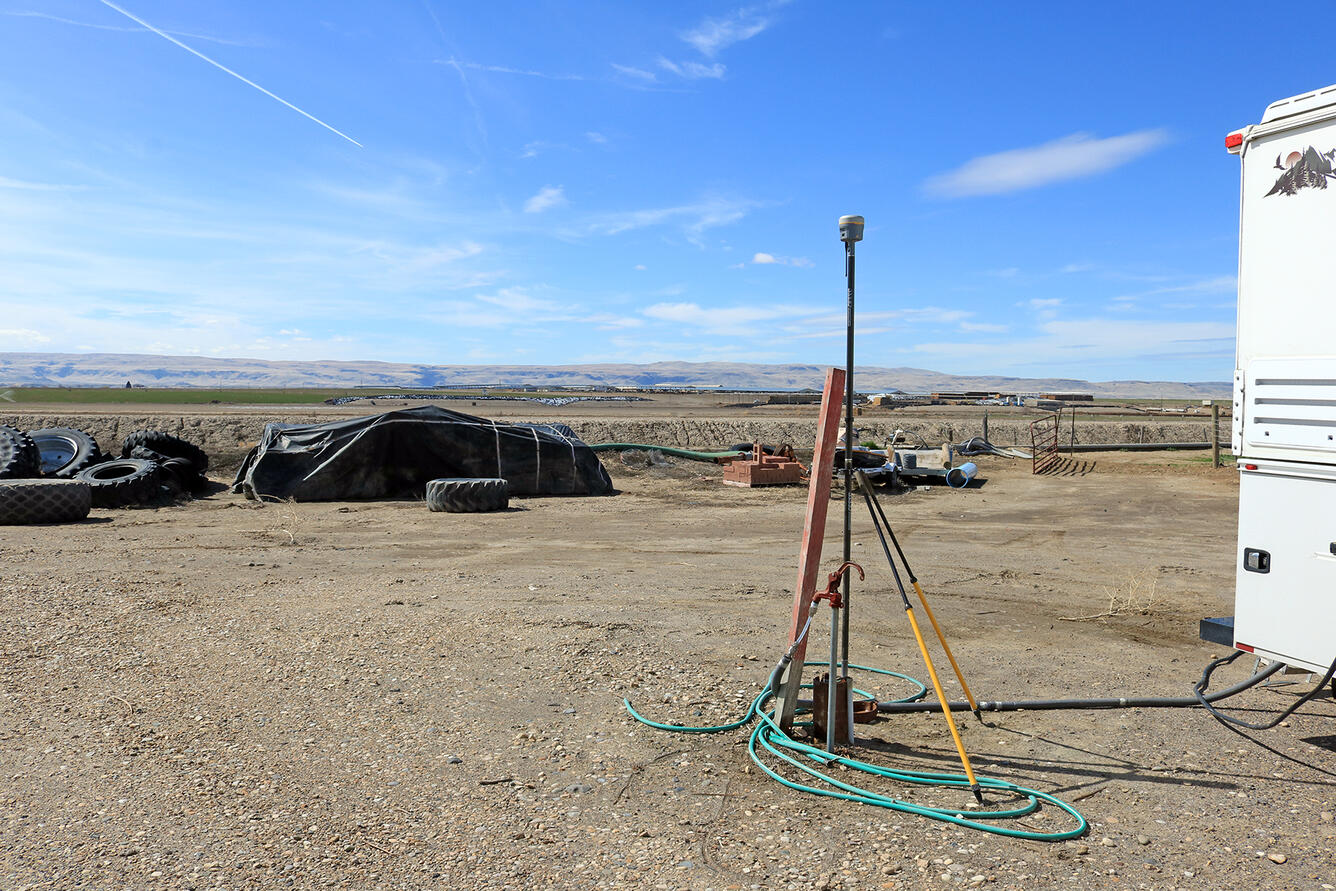 Groundwater quality sampling, level measurement, and elevation survey at well 433449116504401, Marsing, Idaho