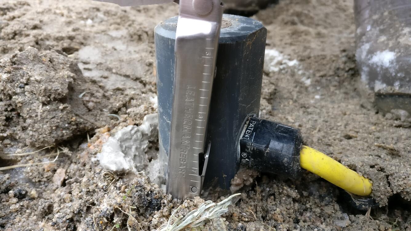 Temperature and pressure sensor (TROD) installed in Bedell Flat, Nevada