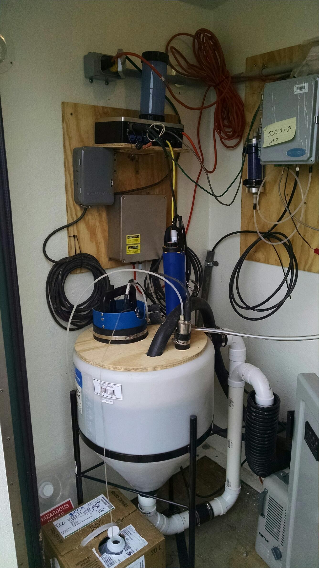 Maumee River at Antwerp, OH - inside gage house