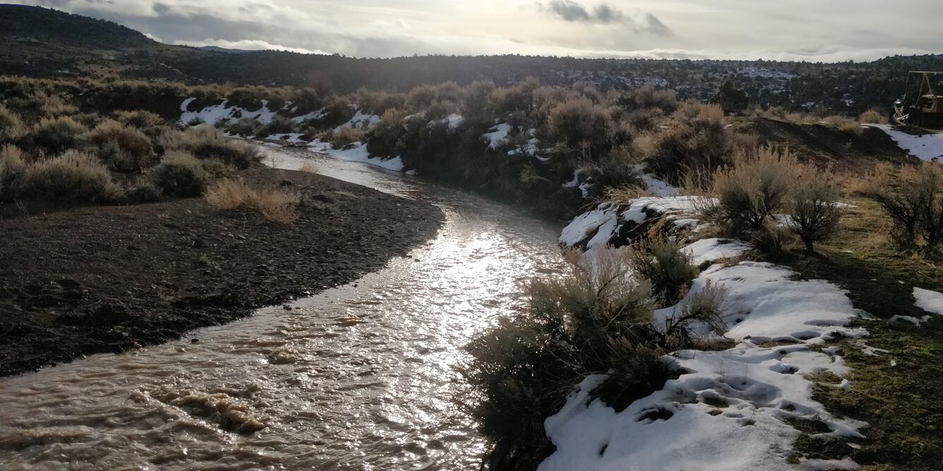 Runoff in the Virginia City Highlands, Nev.