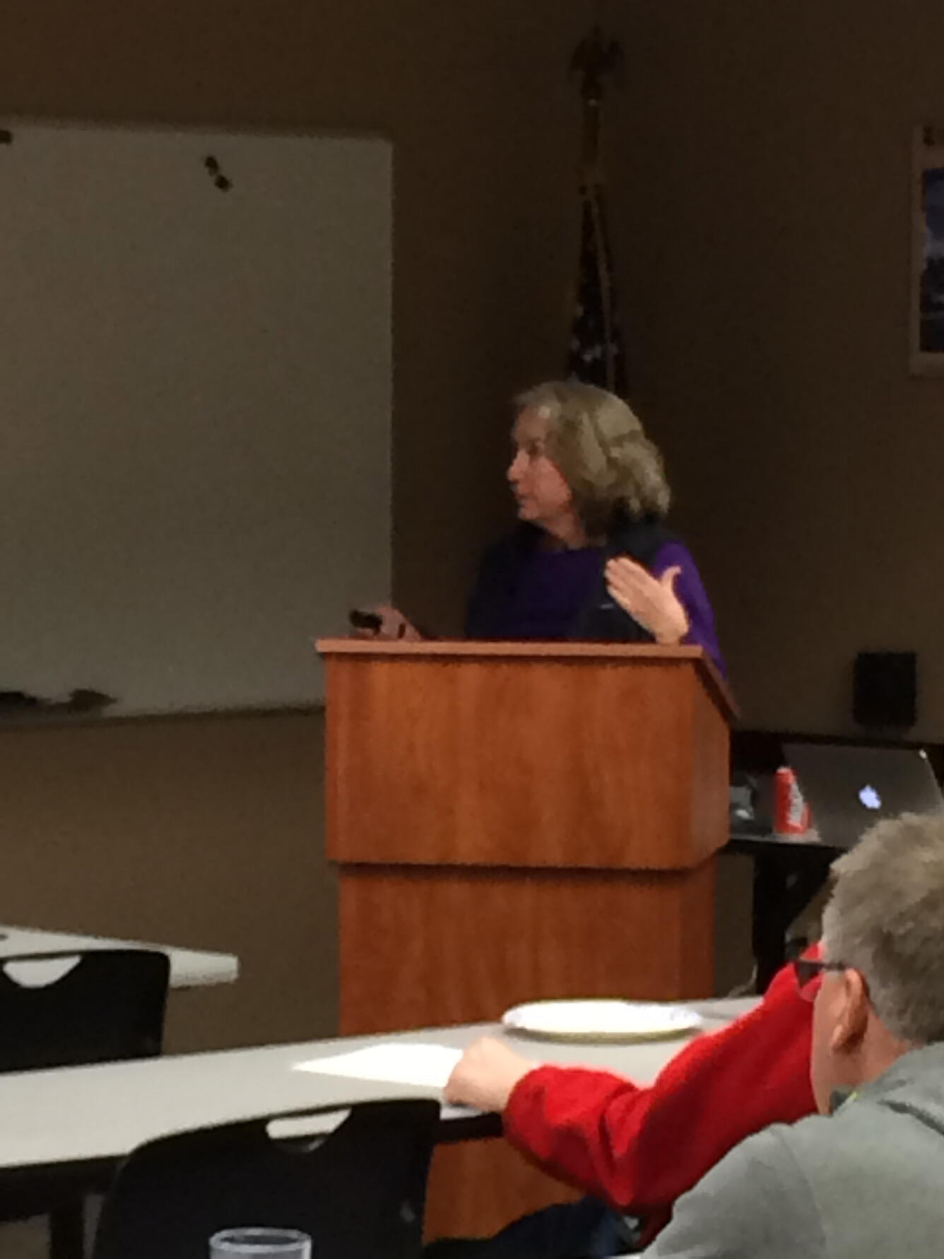 Kathy presenting