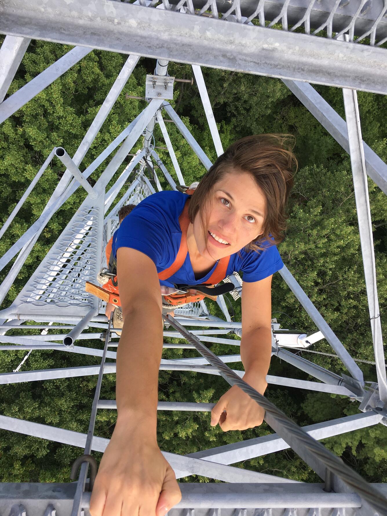 Ellen Stuart-Haëntjens eddy covariance flux tower forest ascent