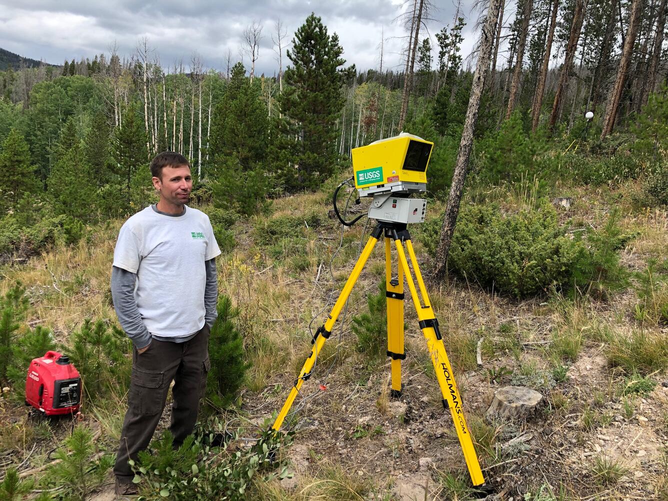 Collecting Ground Based Lidar data near Granby, CO
