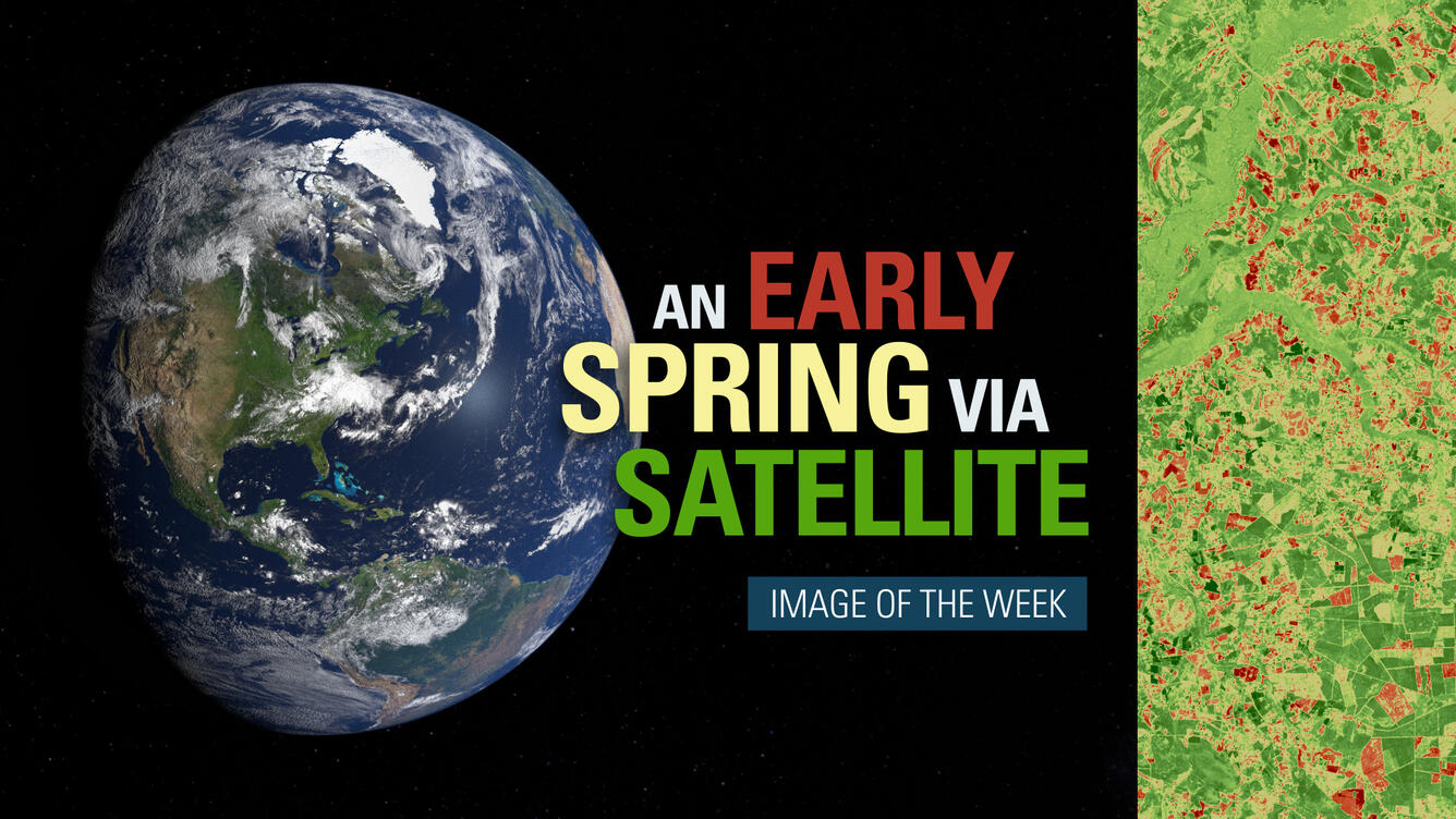 Thumbail for Image of the Week - An Early Spring via Satellite