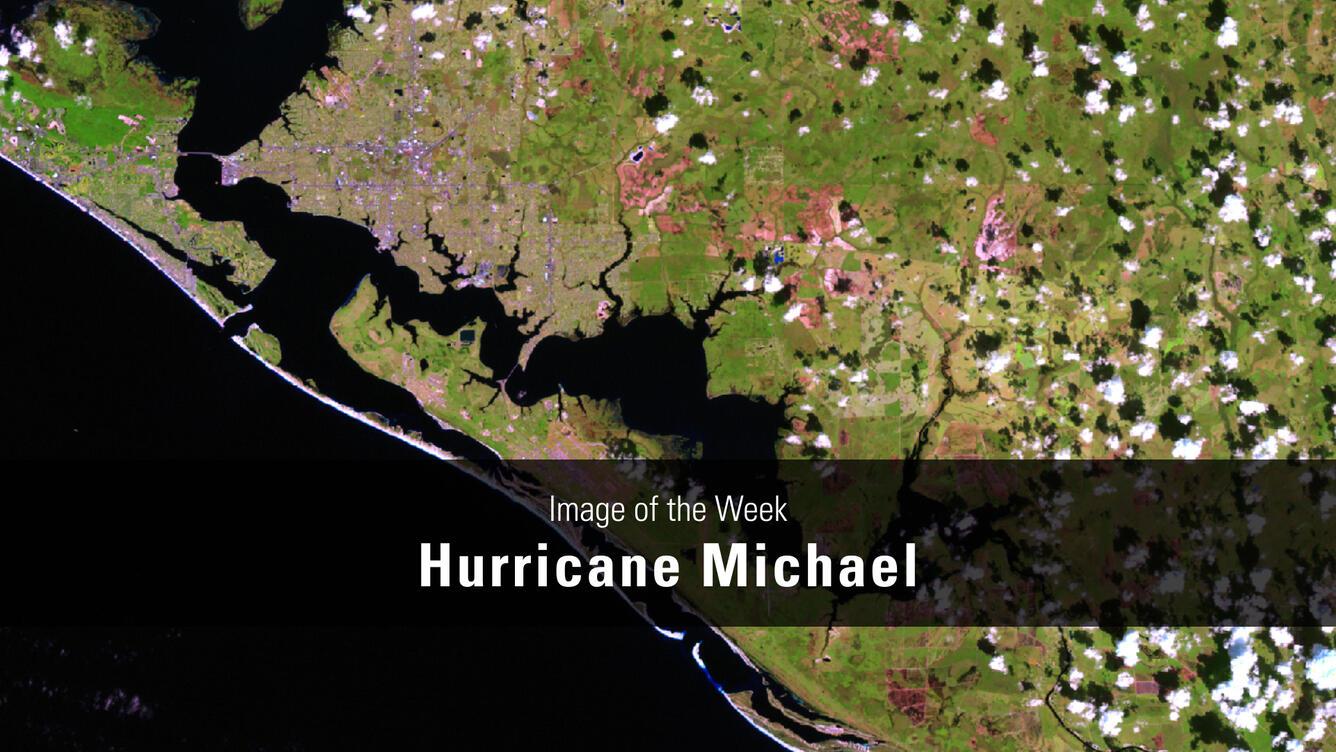 Title page for Image of the Week - Hurricane Michael