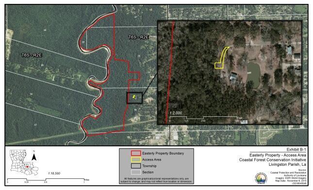 Coastal Forest Conservation Initiative Map - Livingston Parish, LA