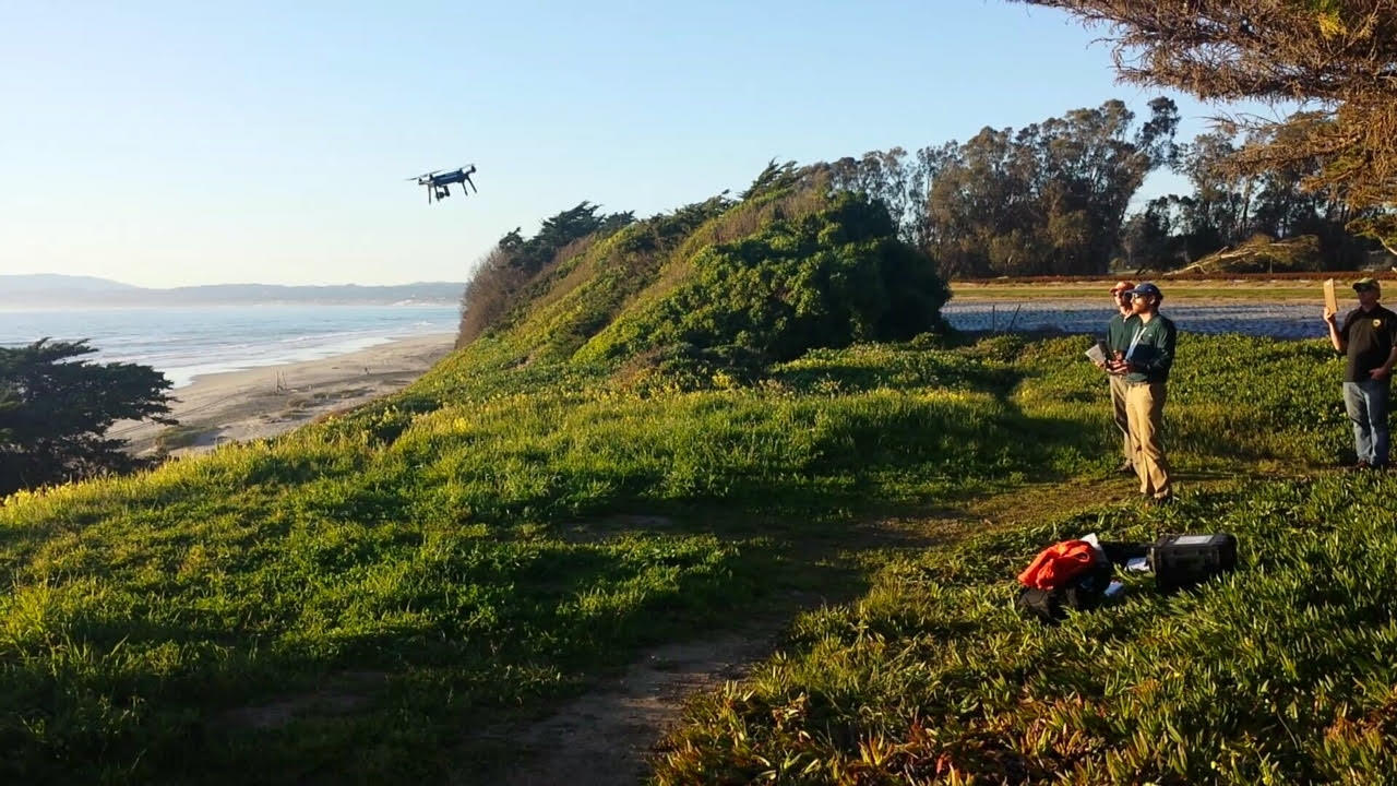 SBSC’s Joel Sankey taking his final exam for the unmanned aircraft systems (UAS) certification in Santa Cruz, CA.
