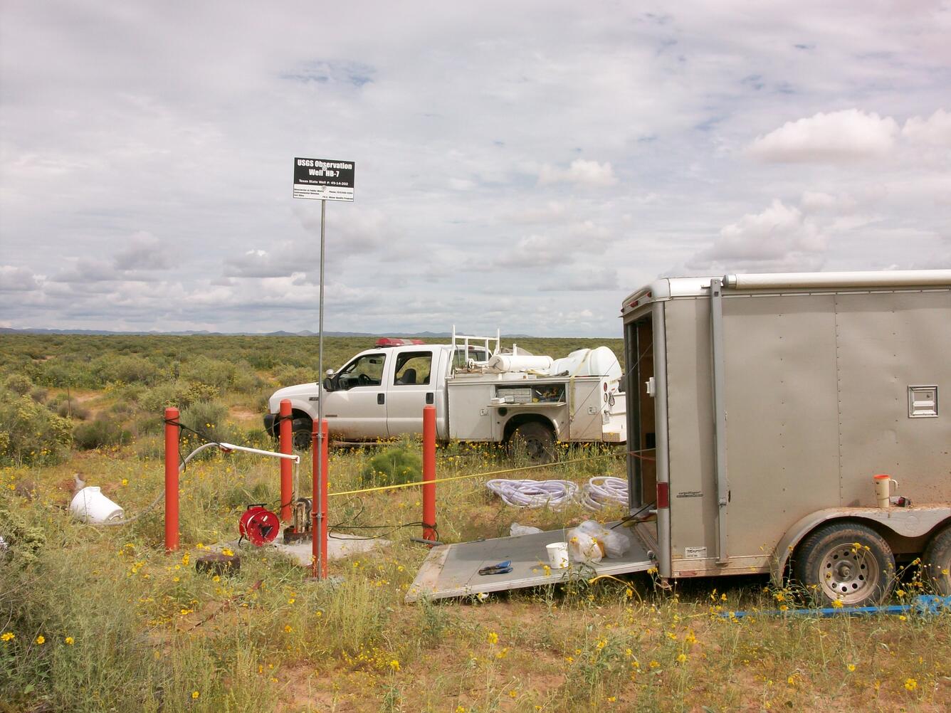 USGS observation well near Ft. Bliss, Texas
