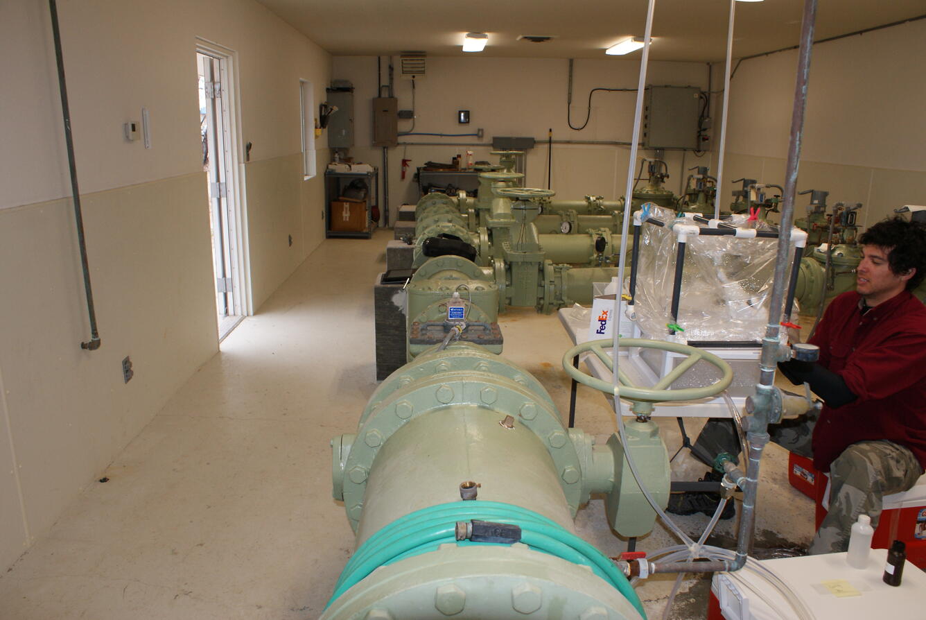 Sampling at a pumping station