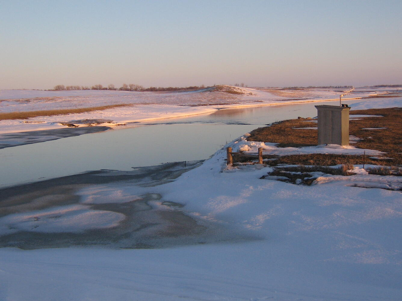 USGS gage 06470800 Bear Creek near Oaks, ND.