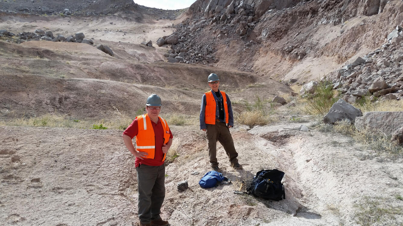 scientists collecting samples