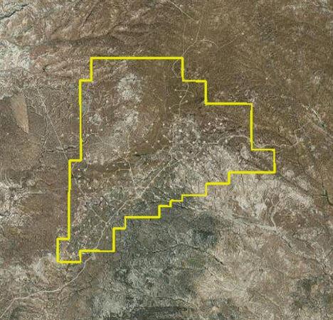 A map of disturbance and reclamation activities on land on the Jonah oil field in NW Wyoming.