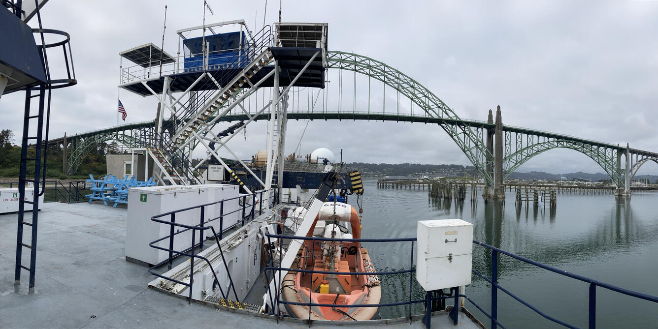 Marcus G. Langseth departs Newport, Oregon