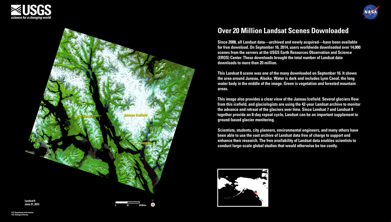 Over 20 Million Landsat Scenes Downloaded