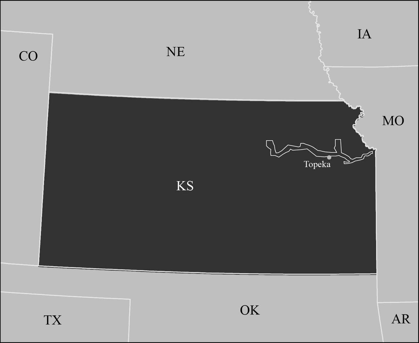 Inset map highlighting Kansas