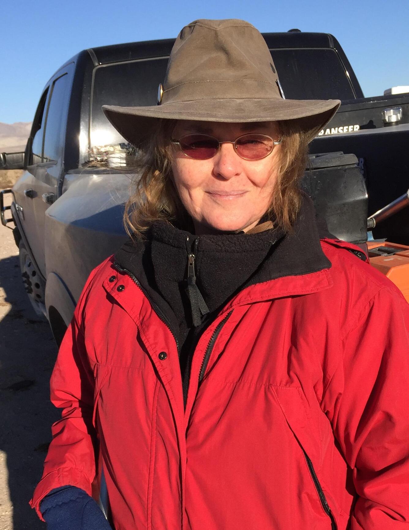 Photo of USGS wildlife biologist Kathy Longshore