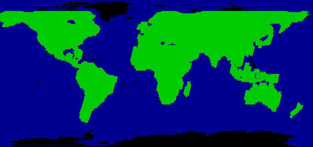 Landsat 7 candidate day-lit land coverage