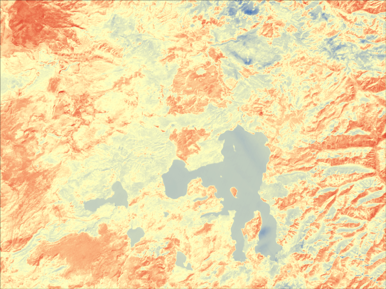 Example of Landsat Provisional Surface Temperature