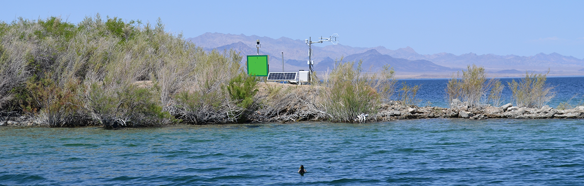 Eddy covariance station at Lake Mohave, Nev.