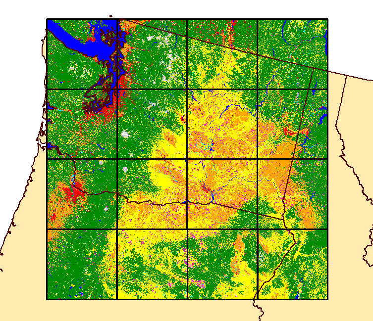 Visualization of Land Change Monitoring, Assessment and Projection tile