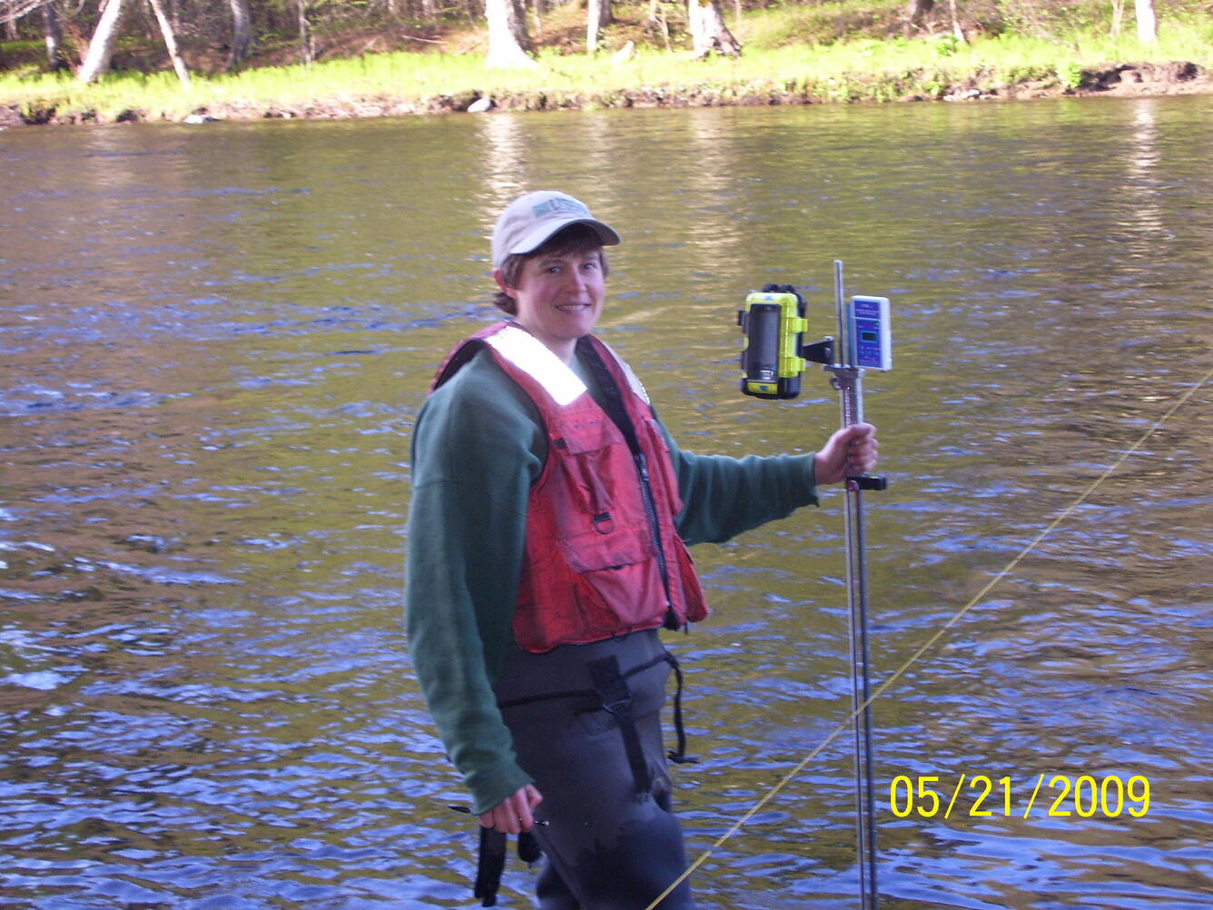Making a wading measurement